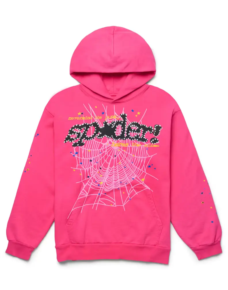 nevermind the spider pink hoodie
