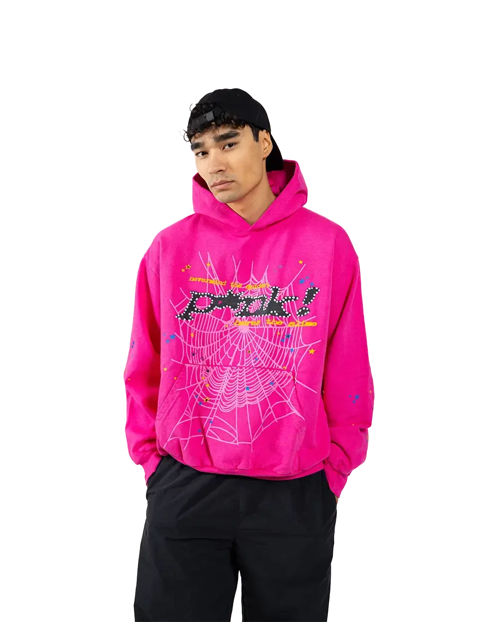dark pink spider hoodie